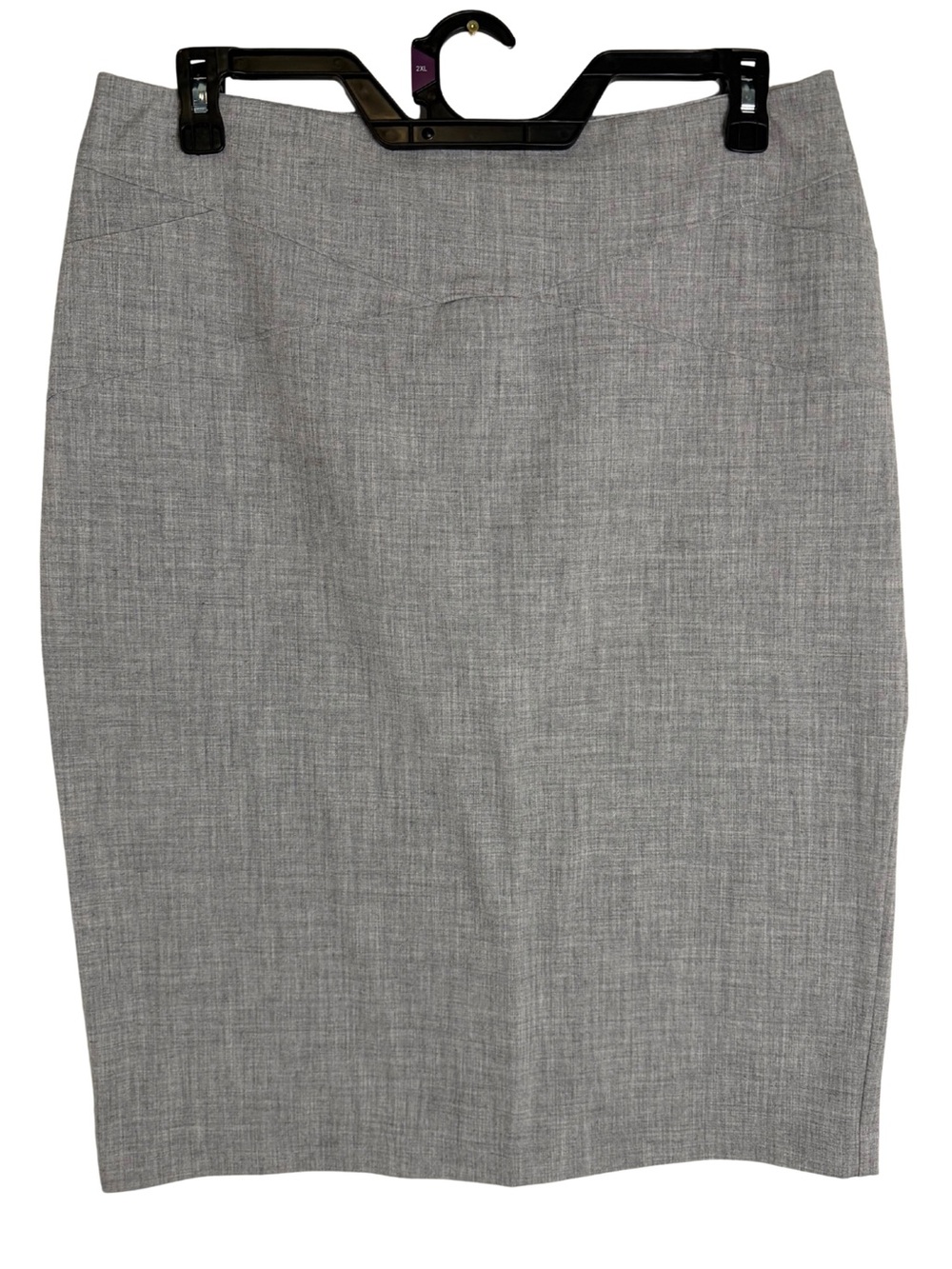 3/$20 New York & Company Light Gray Midi Pencil Skirt Size 14